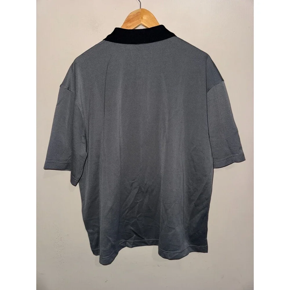 Nike Air Jordan Brooklyn Polo Loose Fit Grey Black Men's Size Medium IB1041-068